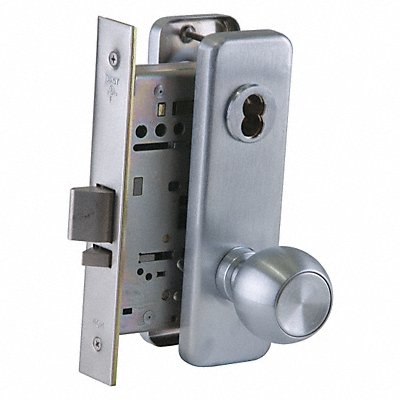 Knob Lockset Mechanical Mortise Grd. 1