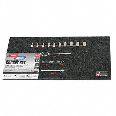 Skt Wrch St Chrm Spline 3/16 -9/16 in