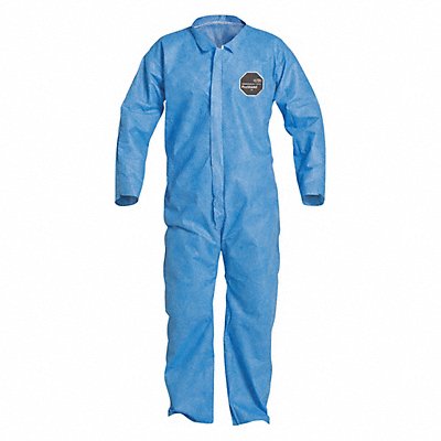 H3322 Collared Coveralls 5XL Blue SMS PK25