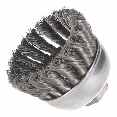 Single Row Cup Brush Threaded Arbor