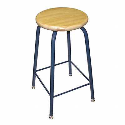 RndStool Round Tube Frame Chrcl Gry 26 H