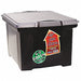 File Storage Box Lid Black/Silver Plstic