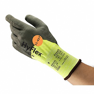 Cut Resist Gloves Polyurthn Gry/Ylw 9 PR