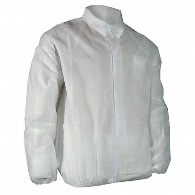 Lab Coat White Hook-and-Loop 4XL PK50