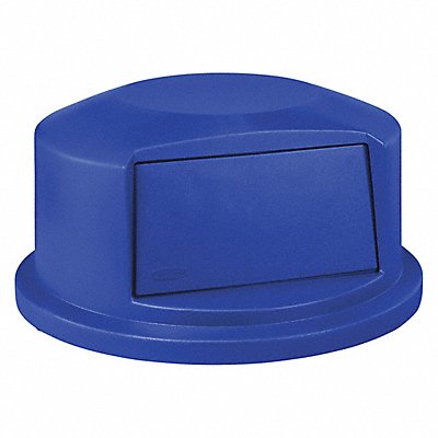 D1932 Trash Can Top Dome Swing Closure Blue