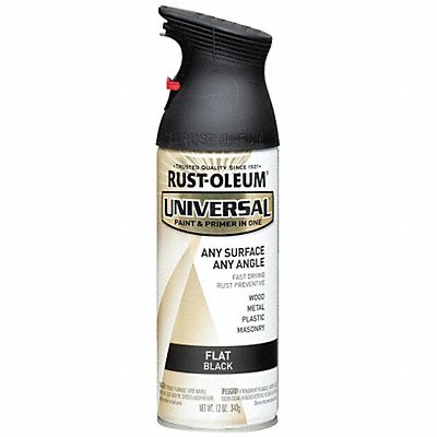 Spray Paint Black Flat 12 oz.