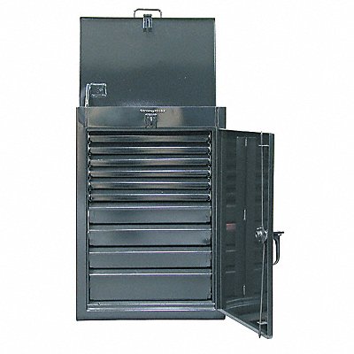 Storage Cab 40 x28 x20 DkGry 10Drwrs