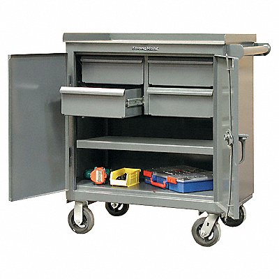 Rolling Tool Cabinet Gray Ind Prem Duty