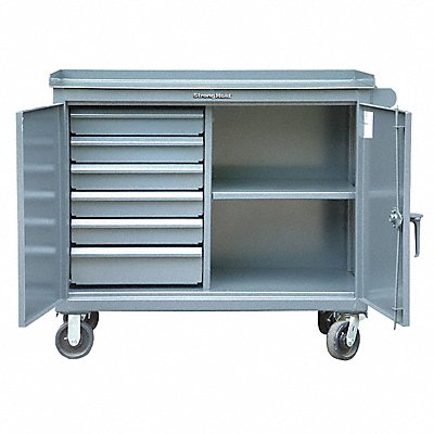 Rolling Tool Cabinet Gray Ind Prem Duty