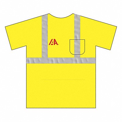 T-Shirt Yellow 5XL IAA Logo Red 2 pos