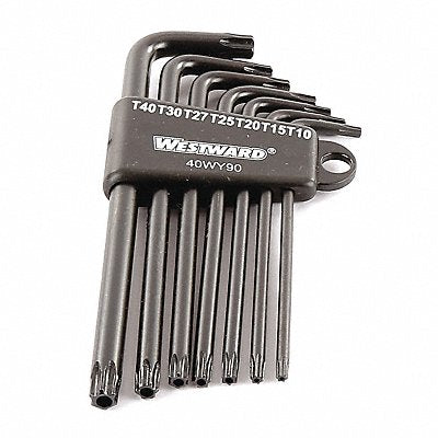 Torx Key Set L Shape 3 1/2 to 5 5/32 in