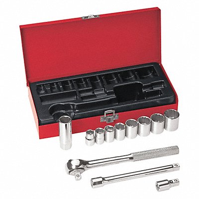 12-Piece Drive Socket Wrench Set