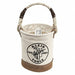 Mini Leather-Bottom Bucket