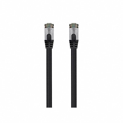 Voice and Data Patch Cord Black 1 ft L