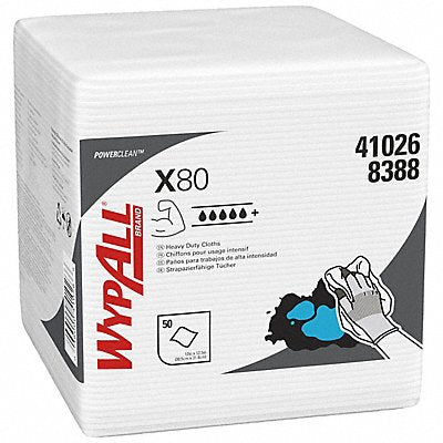 Dry Wipe 12 x 12-1/2 White PK4