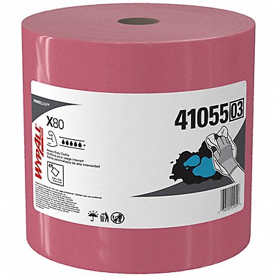 Dry Wipe Roll 12-1/2 x 13 Red