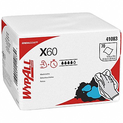 Dry Wipe 10 x 12-1/2 White PK8