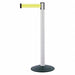 Barrier Post with Belt White Post 38 H