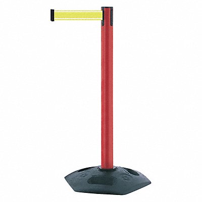 Barrier Post with Belt Red Post 38 H