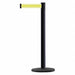 Barrier Post with Belt Black Post 38 H