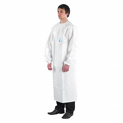 Disposable Lab Coat M White PK30