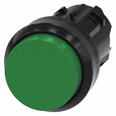 Push Button Operator Green Plastic Bezel