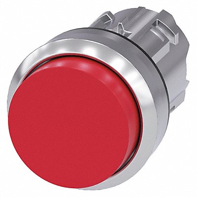 Push Button Operator Red Metal Bezel