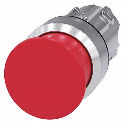 Push Button Operator Red Metal Bezel