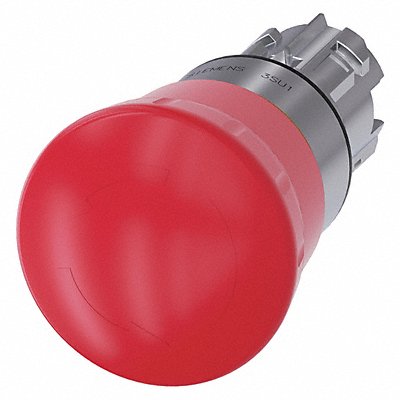 Push Button Operator Red Metal Bezel