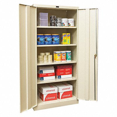 K3840 Storage Cabinet 78 x36 x18 Tan 4Shlv