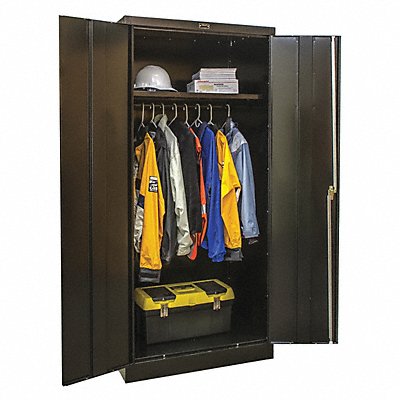 K3912 Storage Cabinet 78 x36 x18 Black 1Shlv
