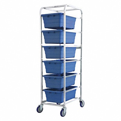 Tub Rack 600 lb Ld Cap. Aluminum Cart