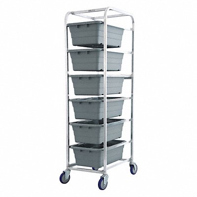 Tub Rack 600 lb Ld Cap. Aluminum Cart
