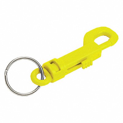 Plastic Key Clip Yellow PK25