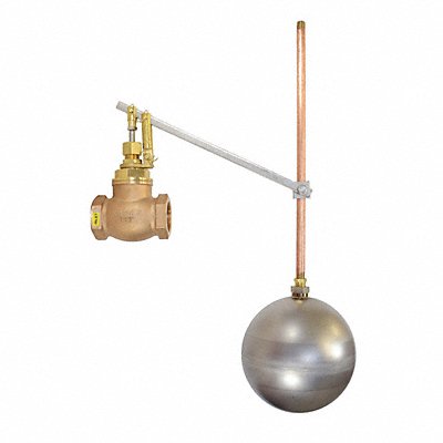 Float Valve Bronze FNPT 100 psi 1-1/4 