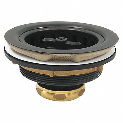 Sink Drain 5 in Dia Brass
