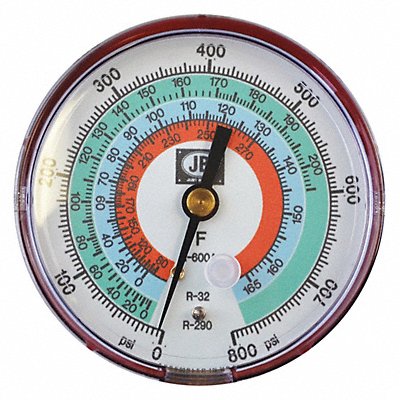 High Side Pressure Gauge 3-1/8 Diameter