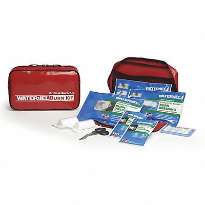 Burn Care Kit Plastic Case Red 12-5/8 H