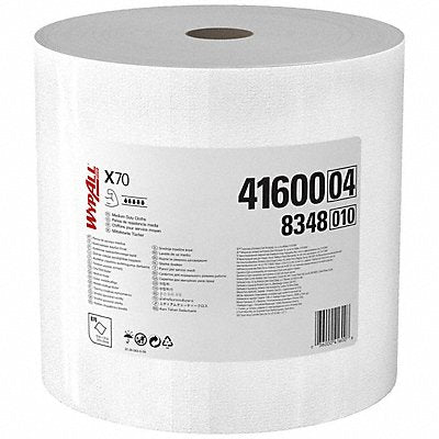 Dry Wipe Roll 12-1/2 x 13-1/2 White