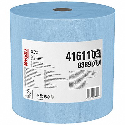 Dry Wipe Roll 12-1/2 x 13-1/2 Blue