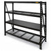 Bulk Storage Rack 2 500lb Wood 4 Shelves