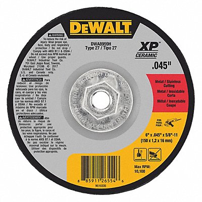 Abrasive Cut-Off Wheel 0.045 Thick