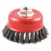 Knot Wire Cup Brush Threaded Arbor Mount