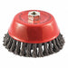 Knot Wire Cup Brush Threaded Arbor Mount