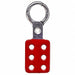 Lockout Hasp Snap-On Red 4-3/8in. L