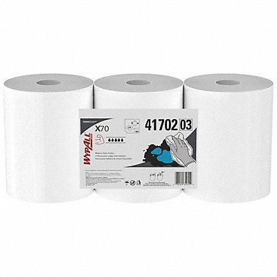 Dry Wipe Roll 9-3/4 x 13-1/2 White PK3