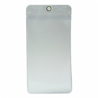 Tag Pouch Clear 7in H x 4in W Plastic