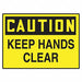 Safety Label 3 1/2 inx5 in Vinyl PK5