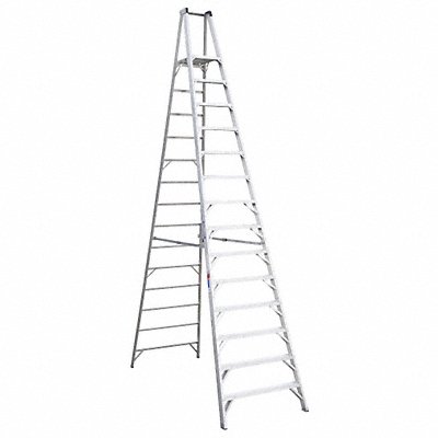 Platform Stepladder 14 ft Aluminum 300lb