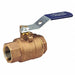 Bronze Ball Valve Inline FNPT 1-1/2 in